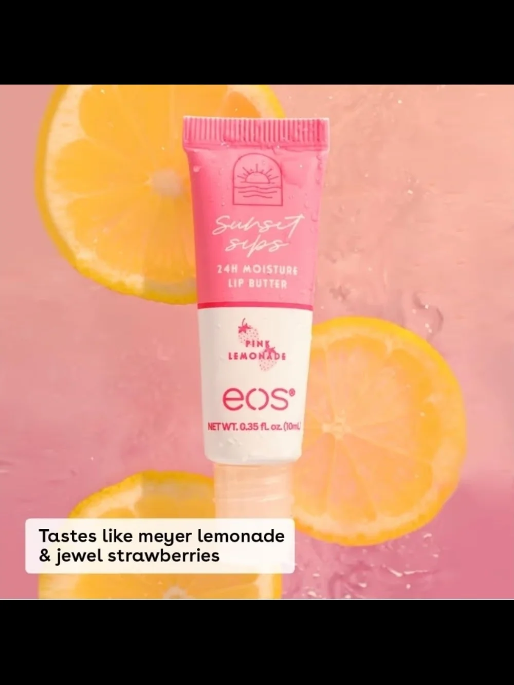 eos Super Balm Hydrating Lip Butter- Pink Lemonade & Cherry Slushie + B Pure